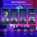 20Ft Led Rope Lights, Flexible Neon Lights Control with App/Remote, Multiple Modes, IP65 Outdoor RGB Waterproof, Music Sync Gaming Light Strip for Bedroom Decor