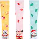 fenglaoda 3 Pairs Compression Socks for Women & Men Knee High Nurse Pregnant Cute Medical Running Travel Athletic