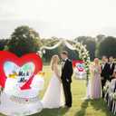 6FT Inflatable Heart Bell Decoration,Valentine's Day Inflatable Decoration,with Built-in Color Flashing Lights, Outdoor Inflatable Decoration for Wedding Celebrations and Proposals