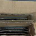 AmorArc Ceramic Dinnerware Sets for 4, 12 Pieces Square Handpainted Plates and Bowls Set, Chip and Scratch Resistant Stoneware Dishes Set, Dishwasher & Microwave Safe, Ocean Blue