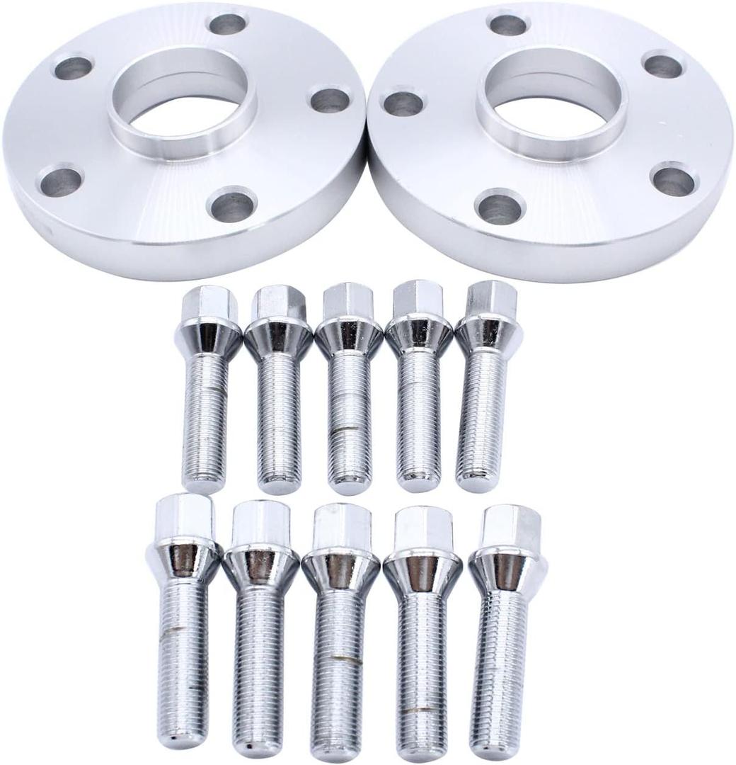 2 pcs/set 20mm Thickness 5x112 PCD Hub Centric Wheel Spacers M14x1.5 57.1mm Adaptors Suitable for most VW AUDI