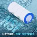 AQUALTRA Pool Filter Compatible with CC100, C-9410, CCRP100, PAP100, PAP100-4, Ultral-C3, R173215, FC-0686, 100 sq. ft., 23 5/8" x 10 1/16" 2 Pack