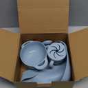 Silicone Baby Feeding Set 10 Pcs, Baby Led Weaning Supplies, Baby Feeding Supplies Set BPA Free, Baby Essentials for Newborn Gift Blue