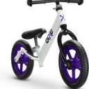 Purple (4LBS) Aluminum Balance Bike for Kids and Toddlers - 12" No Pedal Sport Training Bicycle for Children Ages 3,4,5,6.