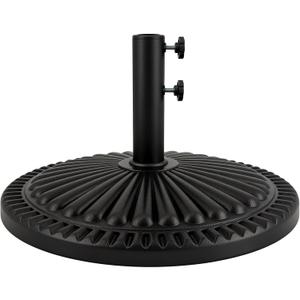 T&Jero 40 lb Round Heavy Duty Patio Market Table Umbrella Base Stand Weight for Outdoor, Black