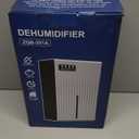 Dehumidifier for Home, 95 OZ Water Tank, (1000 sq.ft) Dehumidifiers for Bathroom Bedroom Basement with Drain Hose, Auto Shut Off Black