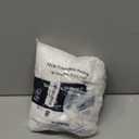 White Boho Fabric Shower Curtain 72 x 72 Inches, Modern Shabby Chic Textured Tufted Chevron Striped Minimalist Cloth Bathroom Shower Curtain