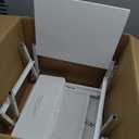 Somdot Laundry Hamper with Fabric Drawer and Shelves, Laundry Basket Sorter with 15.8 Gallons (60L) Pull-Out and Removable Bag, White Leather