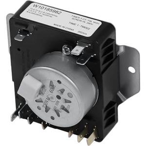 WPW10185982 W10185982 Dryer Timer Compatible with Whirlpool, Maytag, Amana, Kenmore, Crosley and More, Replacement Clothes Dryer Timer Control Parts