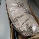 SUNCREAT 55 Inch Large Double Hammock with Stand, 450lbs Capacity, Outdoor Portable Hammock with Curved Spreader Bar, Extra Large Pillow, Tan