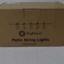 Brightown Outdoor String Lights, 25FT 12 G40 Bulbs Shatterproof Patio Lights, IP65 Waterproof Dimmable Hanging Connectable Globe LED Outdoor Lights for Backyard, Bistro, Porch, Deck, Balcony