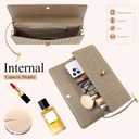 Clutch Purses for Women Suede Clutch Handbag Trendy Evening Shoulder Bags Ladies Crossbody Bag Satchels Grey