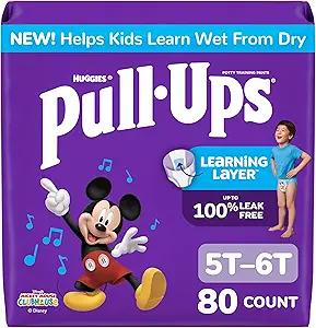 Pull Ups 80 count Diapers 5T-6T
