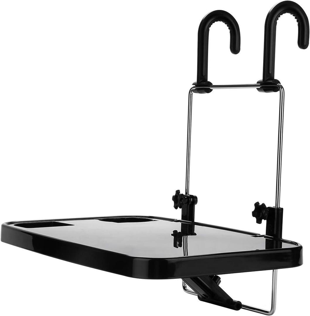 XINDELL Steering Wheel & Car Seat Tray - Universal Foldable Desk for Laptop, Food, Cup Holder - Portable Car Food Tray for Drivers, Kids, Road Trips - Fits All Vehicles