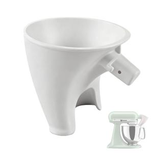 Flour Funnel Compatible with Kitchen Aid Mixer, Stand Mixer Attachment, Easy Pour Mess Free Attachment, Easy to Clean, Flour Funnel Accessories for Pouring Sugar, Flavoring, Eggs and Water