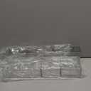 2 Pack Bathroom Makeup Organizer Wall Mount Clear Bathroom Organizers and Storage with 3 Compartments Plastic Storage Organizer Bins Floating Shelves for Wall, Narrow Space, Office, Bedroom 14''Length