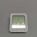 Bathroom Clock Waterproof Shower Timer, Digital Wall Clock with Countdown, Touch Screen, LCD Display, Temperature, Suction Cup/Hanging Hole/Stand, Spa Sauna, Kids and Adults I White