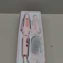 Automatic Curling Iron, Beach Wave Curling Wand, Portable Rotating Curler, Dual Voltage, Lightweight and Portable, Ceramic Coated, Straightening Brush, 1inch and 1.25 inch 3-in-1, Pink