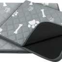 Plutus Pet Washable Pee Pads for Dogs, 2 Pack, Non-Slip, Heavy Absorbency, Reusable Training Pads, Waterproof Mat for Whelping, Playpen, Crate, Kennel, Outdoors, 36'x 30'