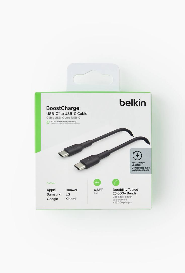 Belkin BoostCharge USB-C to USB-C Cable 1m - Black (CAB003bt1MBK)
