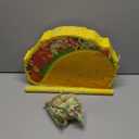 Taco Pinata Mexican Piata Party Favor Includes Stick Blindfold Bat for Birthday Cinco De Mayo Decor for Mexican Themed Party Supplies, 16.1 x 11.9 x 3.2 Inches