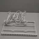 Pots and Pans Organizer Under Cabinet, 10 Adjustable Dividers, Pull Out Pot Lid Organizer Holder, Adhesive Holder Rack, Space-Saving Vertical Storage, for Kitchen Cabinet Pantry (White)