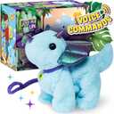 Voice Command Robot Dinosaur Plush - Interactive Pet | Trevor My Baby Triceratops, Knows 6 Tricks & Likes Walks | Dinosaur Toys for Kids 3-5, Stuffed Animals for Girls & Boys 3-6 Year Old Gifts
