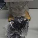 Design House Lydia Wall Sconce, 1 Light, Frosted Glass, Dimmable, Twist On/Off Switch, Matte Black, 4.88 in x 5.125 in x 9.75 in, 588814-BLK