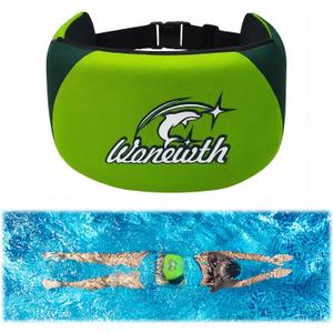 Swim Belt,Flotation Belt for Adults,Aqua Jogging Belt with Zippered Pocket and Adjustable Buckle,3-Section EPE Water Aerobics Belt for Swimming Training Pool Water Exercise