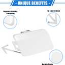 Front Bumper Tow Hook Cover Compatible for Subaru Forester 2009-2013, Durable Plastic White Front Right