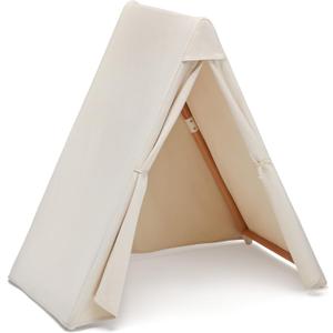 Lalo Play Tent - Indoor Tent for Kids and Toddlers, Made of FSC Certified Beechwood & Natural Canvas, Easy Setup, Perfect Indoor Kids Fort for Imaginative Play - 44.5 x 25 x 40 in - Ages 12mo. & Up