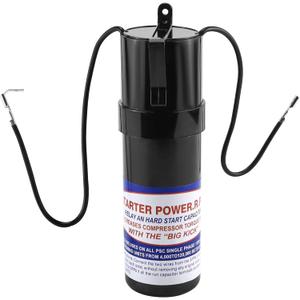 SPP6 Hard Start Capacitor/SPP6 Hard Start Kit for Air Conditioner,Increases Starting Torque 500% from 4,000 BTU Window Units to 120,000 BTU Commercial Units(1/2 Thru 10 H.P.)
