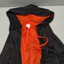 Stand Collar with Hood Reversible Cloak Masquerade Cape Costume, Black and Red (35"/90cm)