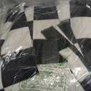 Seavish Checkered Rug, 5x8 Ft Black and White Rug, Retro Moroccan Checkerboard Rugs, Lightweight Outdoor Washable Area Rug, Rustic Floor Carpet Decor for Living Room, Bedroom, Dining Room, Patio