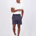 Real Essentials 5 Pack: Men's 5" Inseam Dry-Fit Running Workout Shorts - Pockets & Drawstring (Available in Big & Tall)