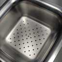 304 Stainless Steel Mini Vegetable Washing Basket 1.3QT Multifunctional Double-Layer Strainer - Ideal for Washing Vegetables, Fruits, Rice, and Draining Cooked Pasta in the Kitchen (A Happy Family)