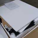 LITTLE TREE 47 Inches Round Dining Table for 4, Farmhouse Natural Wooden Dining Room Table with Heavy Duty Fluted Pedestal, Large Circle Kitchen Dinner Table for Dining Room, Living Room (Table Only)