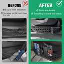 HOCHO Fit for Jeep Door Storage Pockets, Upgraded +40% Storage Space Aluminum Front Door Storage Fit for Jeep Wrangler JL Accessories JLU 2018-2025 & Jeep Gladiator Accessories