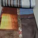 VitalCozy Christmas Fireplace Backdrop Christmas Xmas Tree Stocking Polyester Background Decoration for Photo Studio Props(Colorful,10 x 8 ft)