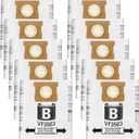 VF3503 Vacuum Bags Compatible with Ridgid 5 to 10 Gallon Wet/Dry Vacs, Size B(10 Pack)