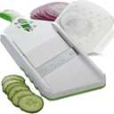 Adjust-A-Slice Mandoline Slicer, Green  Adjustable Thickness, Perfect for Vegetables, Fruits, and More