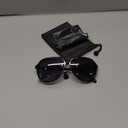 livho Trendy Polarized Aviator Sunglasses Women Men, Retro Sun Glasses for Women Men 2025, Oversized UV Protection Shades (Light Black/Grey)