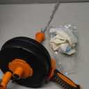 Drain Auger, Clog Remover with Drill Adapter, 25 Feet Flexible Plumbing Snake Use Manually or Powered for Kitchen, Bathroom and Shower Sink, Comes with Gloves (Orange)