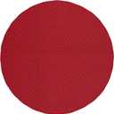 Garland Rug Town Square Chili Pepper Red 5' Round Non Slip Area Rug for Living Rooms & Hallways, Stylish & Durable for High-Traffic Areas