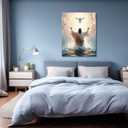 HHB Jesus Baptism Canvas Wall Art Canvas Wrapping 16x24in