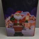 14FT Christmas Inflatable Santa Claus Outdoor Blow Up Yard Decorations,Giant Outside Standing Waterproof Smiling Santa Claus with Gift Bags,Built-in LEDs for Xmas Holiday Party Yard Garden Lawn Decor