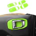 RT-TCZ for Jeep JL Inner Door Handle Bowl Cover Trim for Jeep Wrangler JL JLU Gladiator JT 2018-Present Green Interior Accessories 4Pcs