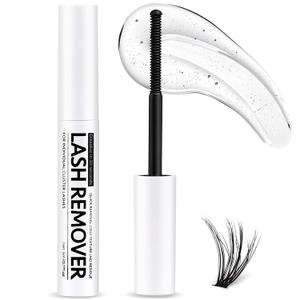 Eyelash Glue Remover 5ML Cluster Lash Remover for Individual False Lashes, Bond and Wispys, Gentle Non-irritating Mascara Wand