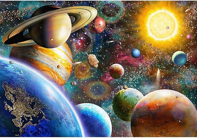 Nattork Jigsaw Puzzles for Adults 1000 Piece Large Puzzle, Planetary Vision Jigsaw Puzzle - 27.56" x 22"（Universe）