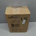 CEROELDA Small Trash Can with Lid-5L/1.3 Gal,Outdoor Dog Poop Garbage Can-Farmhouse Retro Metal Waste Bin w/Step Pedal for Bathroom Bedroom Office-Soft Close-Galvanized Steel